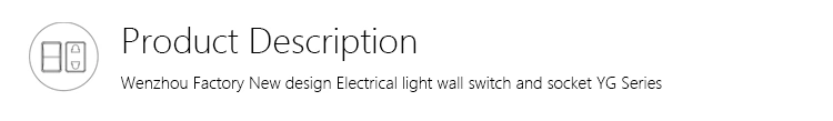 French Sockets Weather Proof Electrical Wall Switch with Neon Single Pole UK Standard Switches